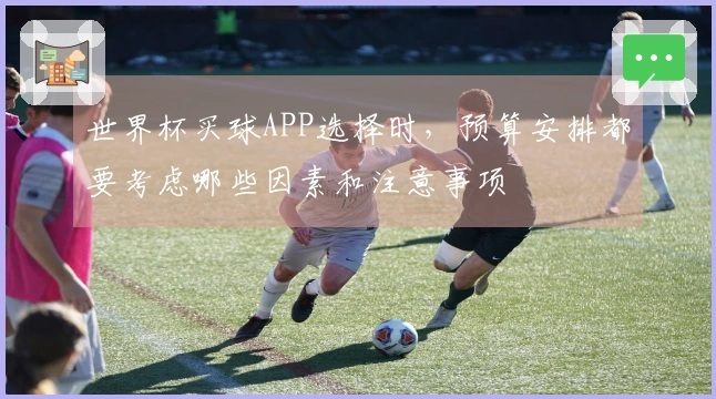 世界杯买球APP选择时，预算安排都要考虑哪些因素和注意事项
